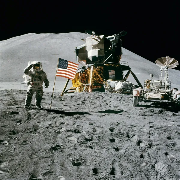 Moon Landing Triumph — 200-piece jigsaw puzzle