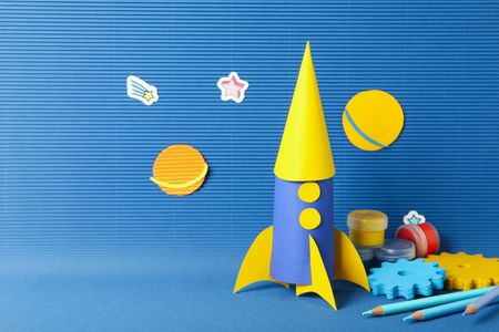 Vibrant DIY Rocket — 300-piece jigsaw puzzle