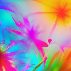Vibrant Abstract Bloom — 64-piece jigsaw puzzle