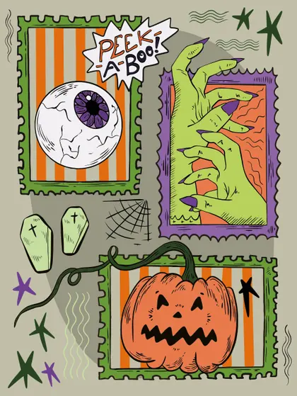 Spooky Peek-a-Boo — 400-piece jigsaw puzzle