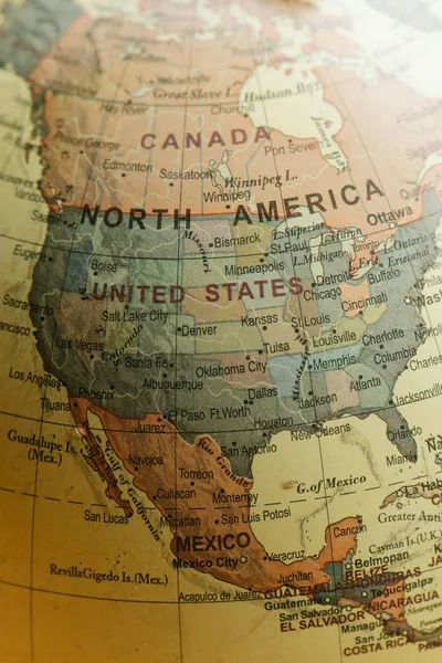 Mapa vintage da América do Norte — quebra-cabeça de 64 peças