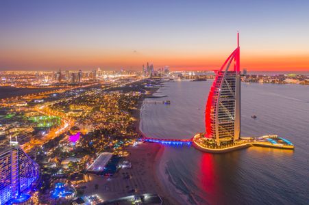 Dubai Sunset Skyline — 100-piece jigsaw puzzle