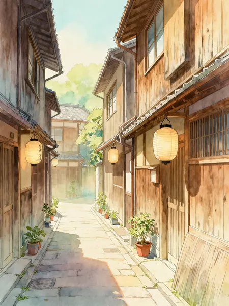 Serene Japanese Alley — 300-piece jigsaw puzzle