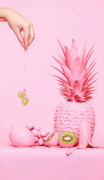 Speelse roze vruchten — 400-stukjes legpuzzel