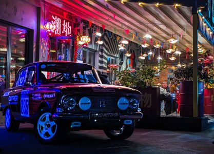 Neon Night Drive — 100-piece jigsaw puzzle