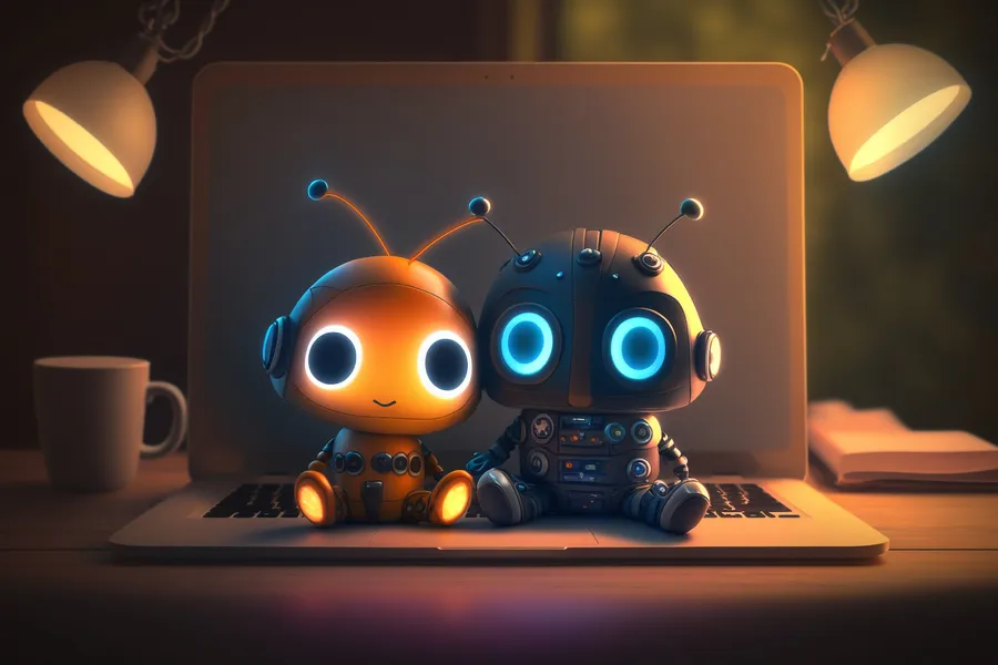 Robotkompisar — pussel med 100 bitar