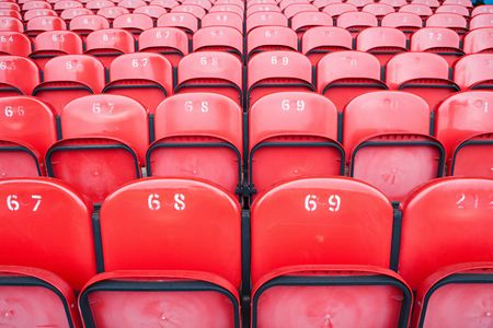 Red Stadium Seats — 100-piece jigsaw puzzle