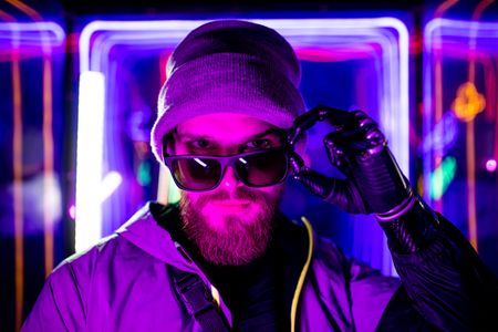 Neon Night Vibes — 400-piece jigsaw puzzle