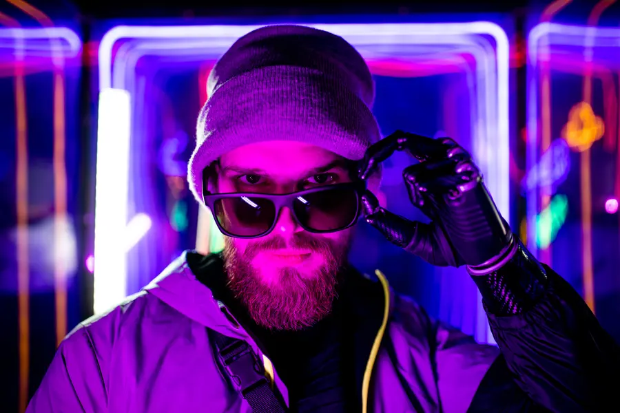 Neon Night Vibes — 400-piece jigsaw puzzle