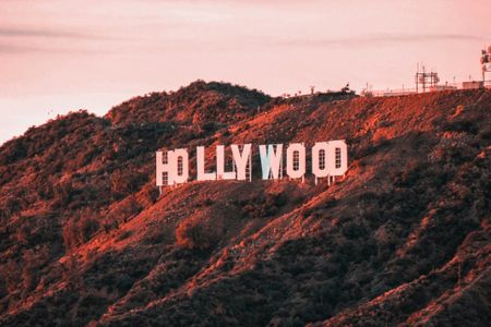 Sunlit Hollywood Hills — 100-piece jigsaw puzzle