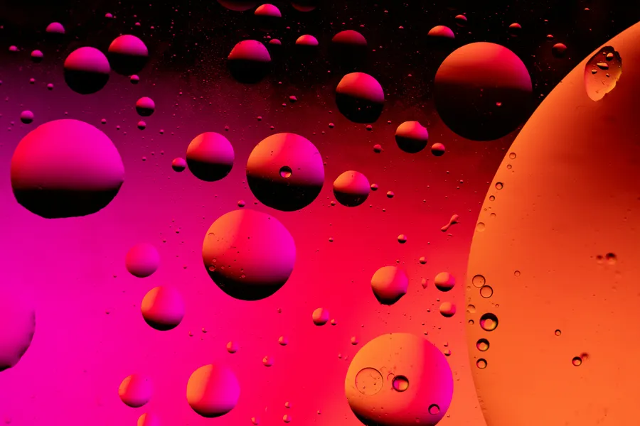 Vibrant Liquid Spheres — 100-piece jigsaw puzzle