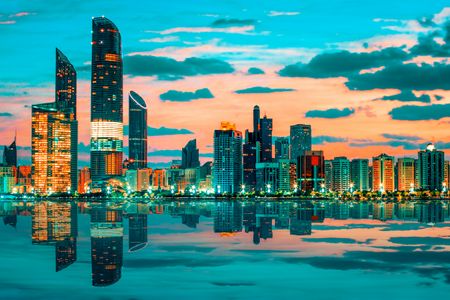 City Skyline Reflection — 400-piece jigsaw puzzle