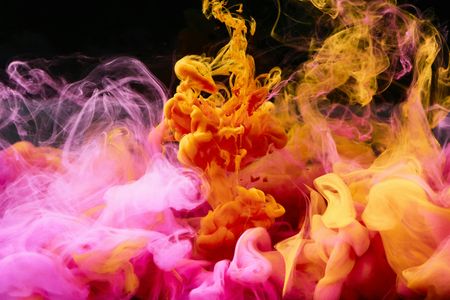 Vibrant Ink Swirls — 400-piece jigsaw puzzle