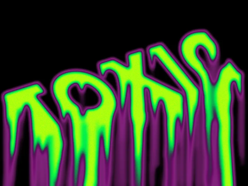 Neon tiputtava graffiti — 300 palan palapeli