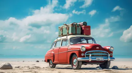 Vintage Beach Escape — 100-piece jigsaw puzzle