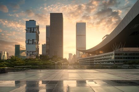Sunrise Over Skyscrapers — 400-piece jigsaw puzzle