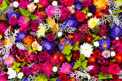 Vibrant Floral Medley — 150-piece jigsaw puzzle