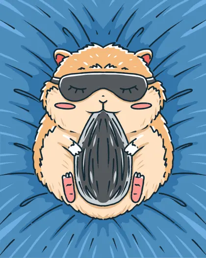 Resting Hamster Bliss — 150-piece jigsaw puzzle
