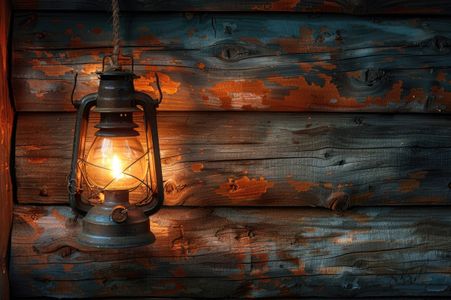 Rustic Lantern Glow — 200-piece jigsaw puzzle