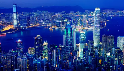 Night Skyline Radiance — 200-piece jigsaw puzzle