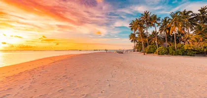 Tropical Beach Sunset — 400-piece jigsaw puzzle