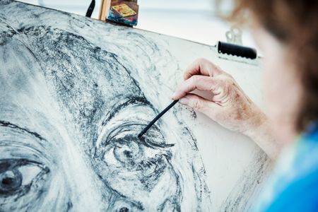 Artistic Charcoal Sketch — 100-piece jigsaw puzzle