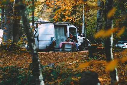 Autumn Camp Retreat — 64-piece jigsaw puzzle