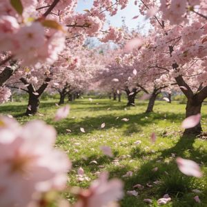 Blossoming Cherry Pathway — 200-piece jigsaw puzzle